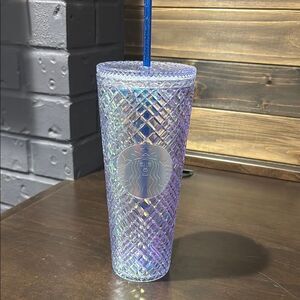 Starbucks Iridescent 24 ounce 2022 Blue Azure Jeweled Venti Tumbler